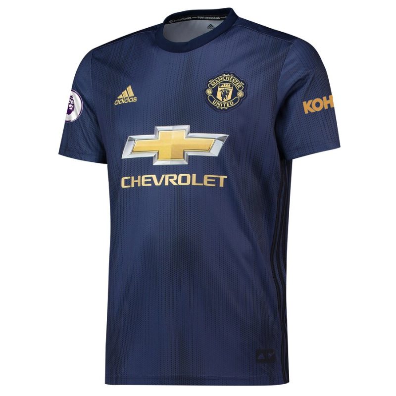 Ander Herrera Manchester United adidas 2018/19 Third Replica Player Je - Navy - Image 3