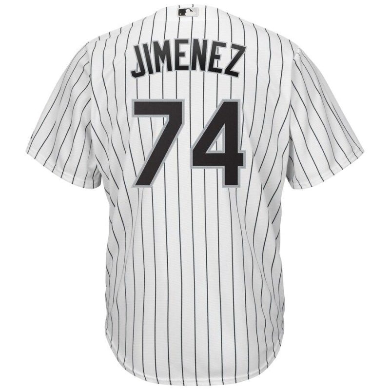 Eloy Jimenez 74 Chicago White Sox Home Cool Base Player Replica Jersey - White/Black - Image 4