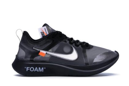 Zoom Fly Off-White Black Silver - Black