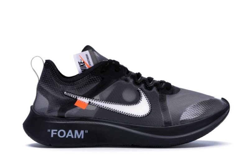 Zoom Fly Off-White Black Silver - Black